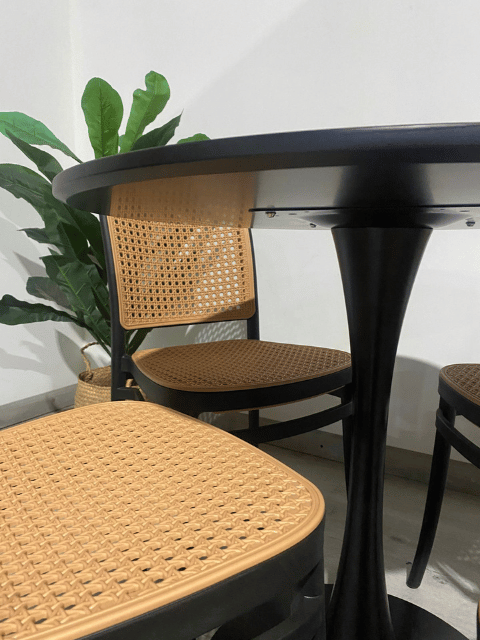 Silla de Comedor resistente a exteriores apilable Lombardia-7