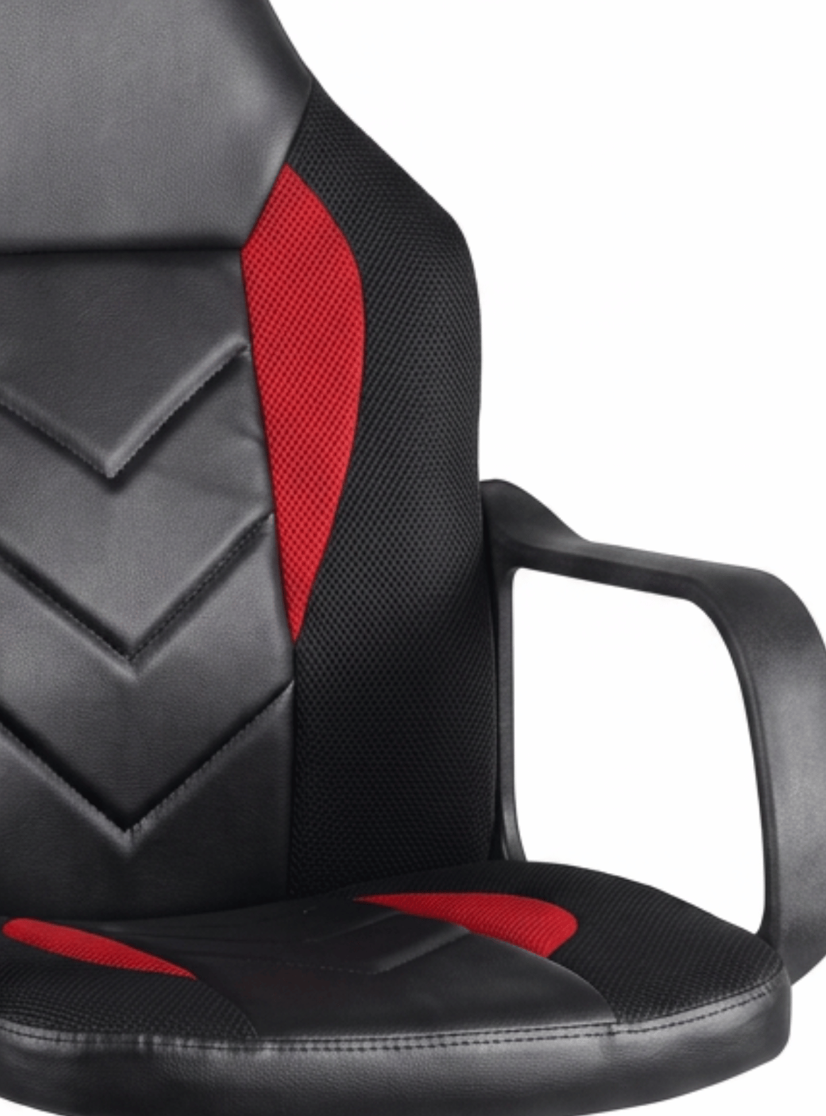 Silla Gamer Ergonómica Ajustable con Ruedas Negro Rojo 5238 PR-4