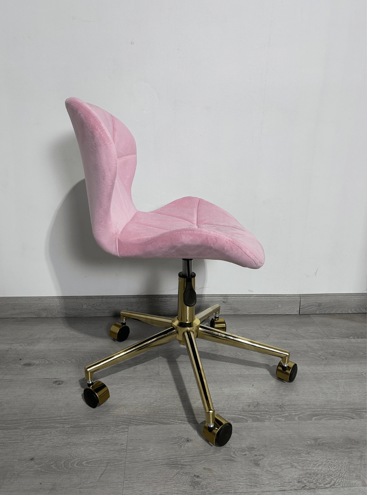 Silla de escritorio terciopelo con base giratoria y altura regulable mariposa-2