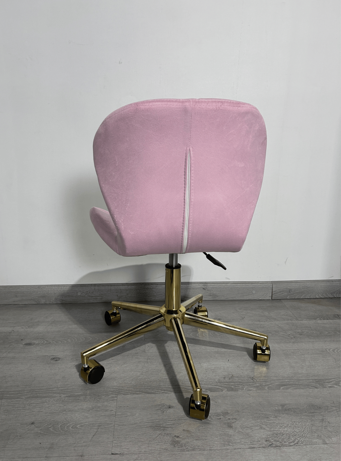 Silla de escritorio terciopelo con base giratoria y altura regulable mariposa-3