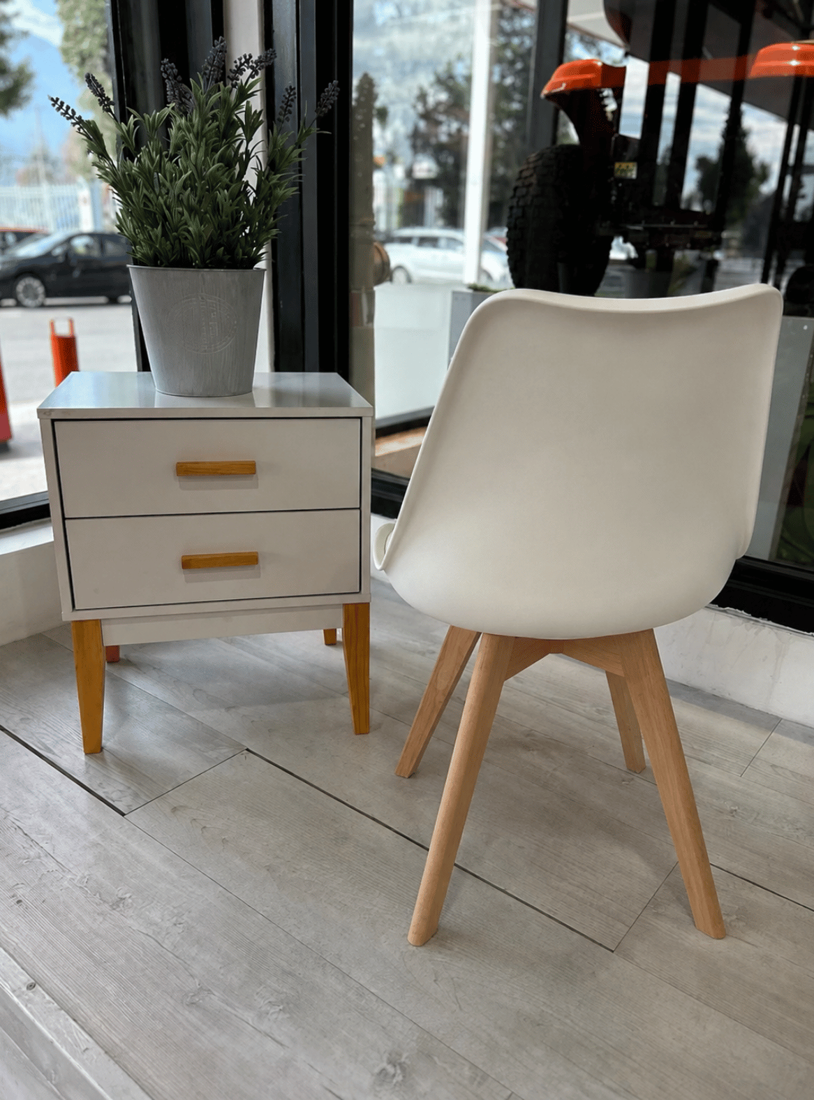 Pack 6 Sillas de Comedor Tulip Acolchadas con Patas de Madera-2