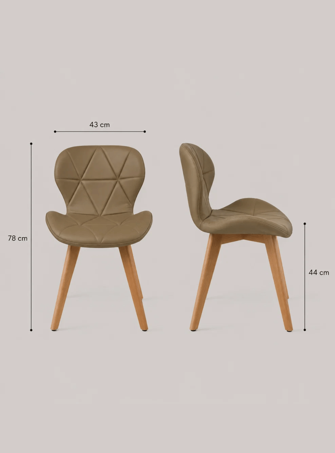 Pack 6 Sillas de Comedor Mariposa Tapizada en Felpa Terciopelo Nordico con patas de madera-7