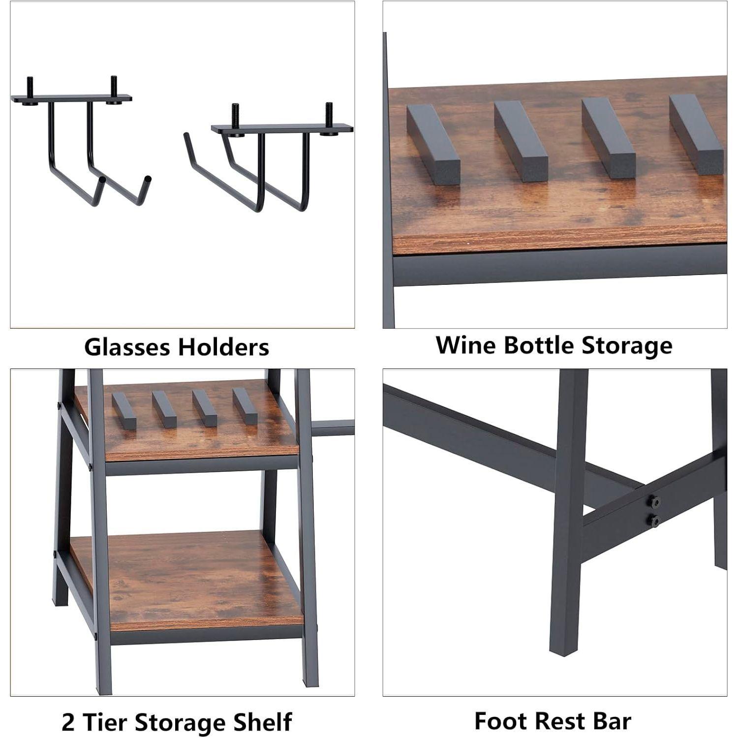 Comedor industrial con repisas y banquetas-4
