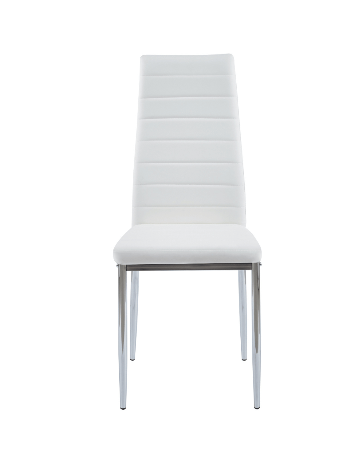 Pack 4 Sillas de Comedor Ecocuero con patas cromadas - Dining Liana-4