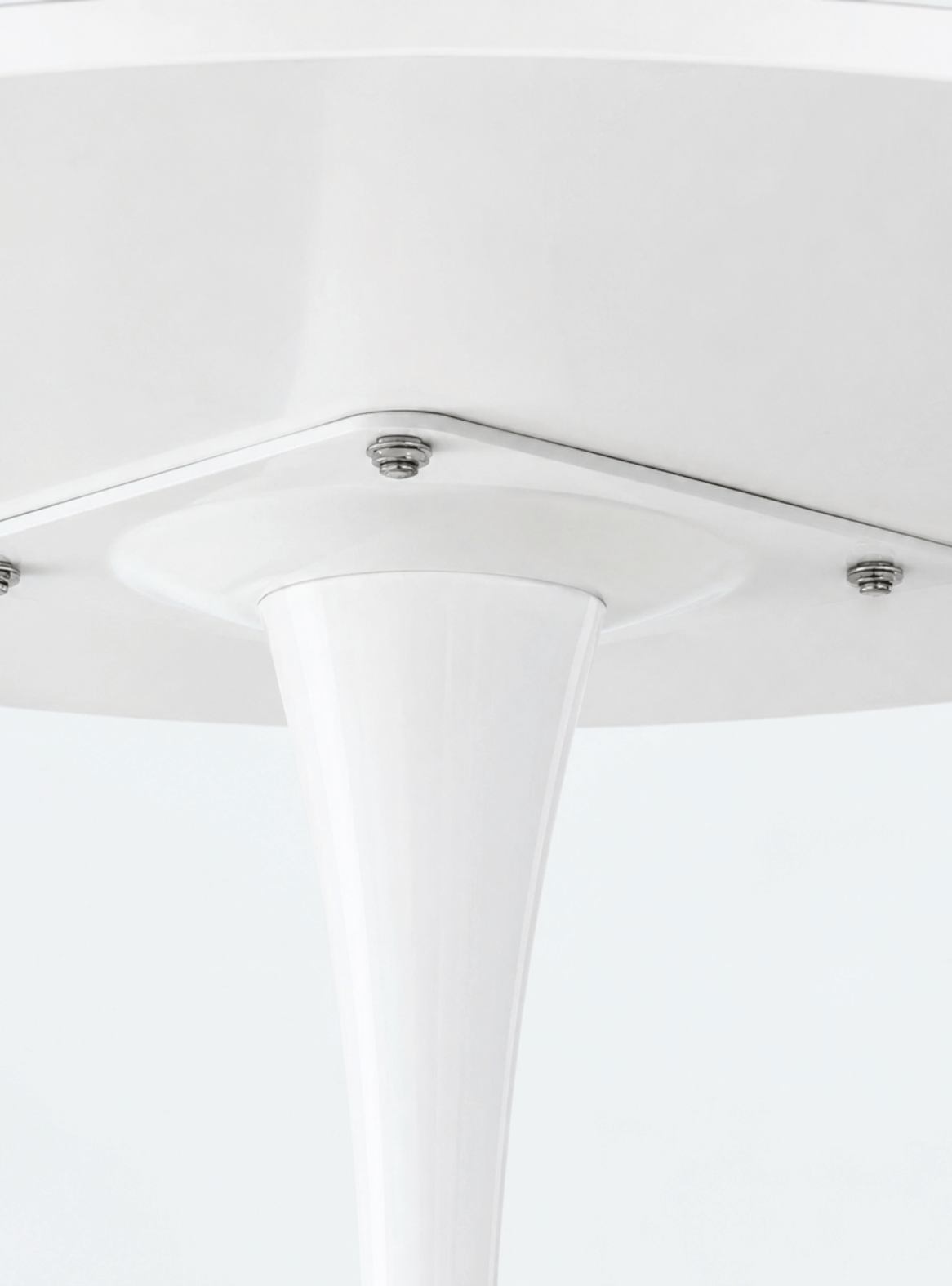 Mesa Comedor Redonda Tulip 100 cm con Base Pedestal de Acero-3