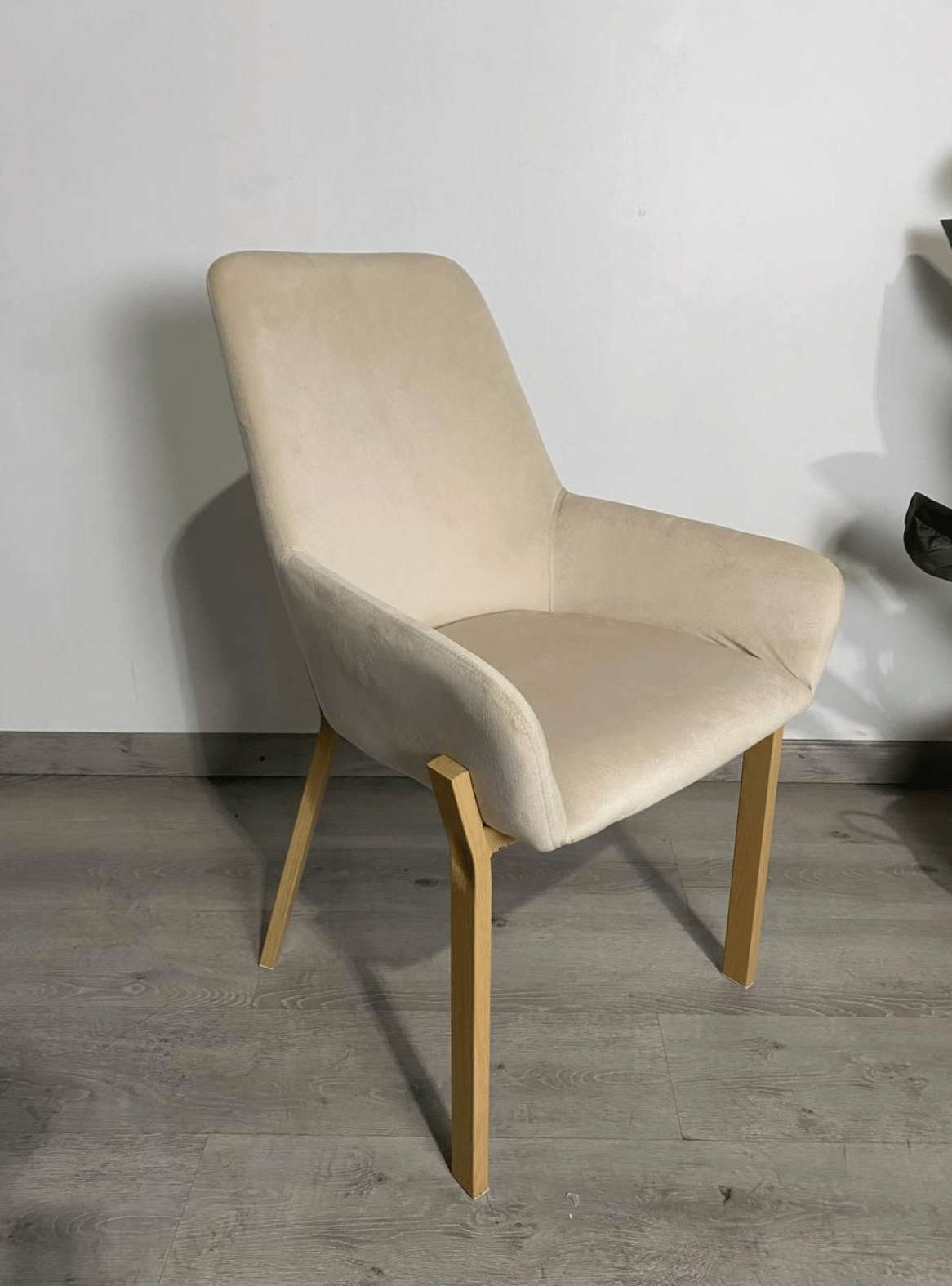 Pack 2 Sitial Poltrona Oporto de Felpa con Patas de Madera para Living Dormitorio u Oficina-7