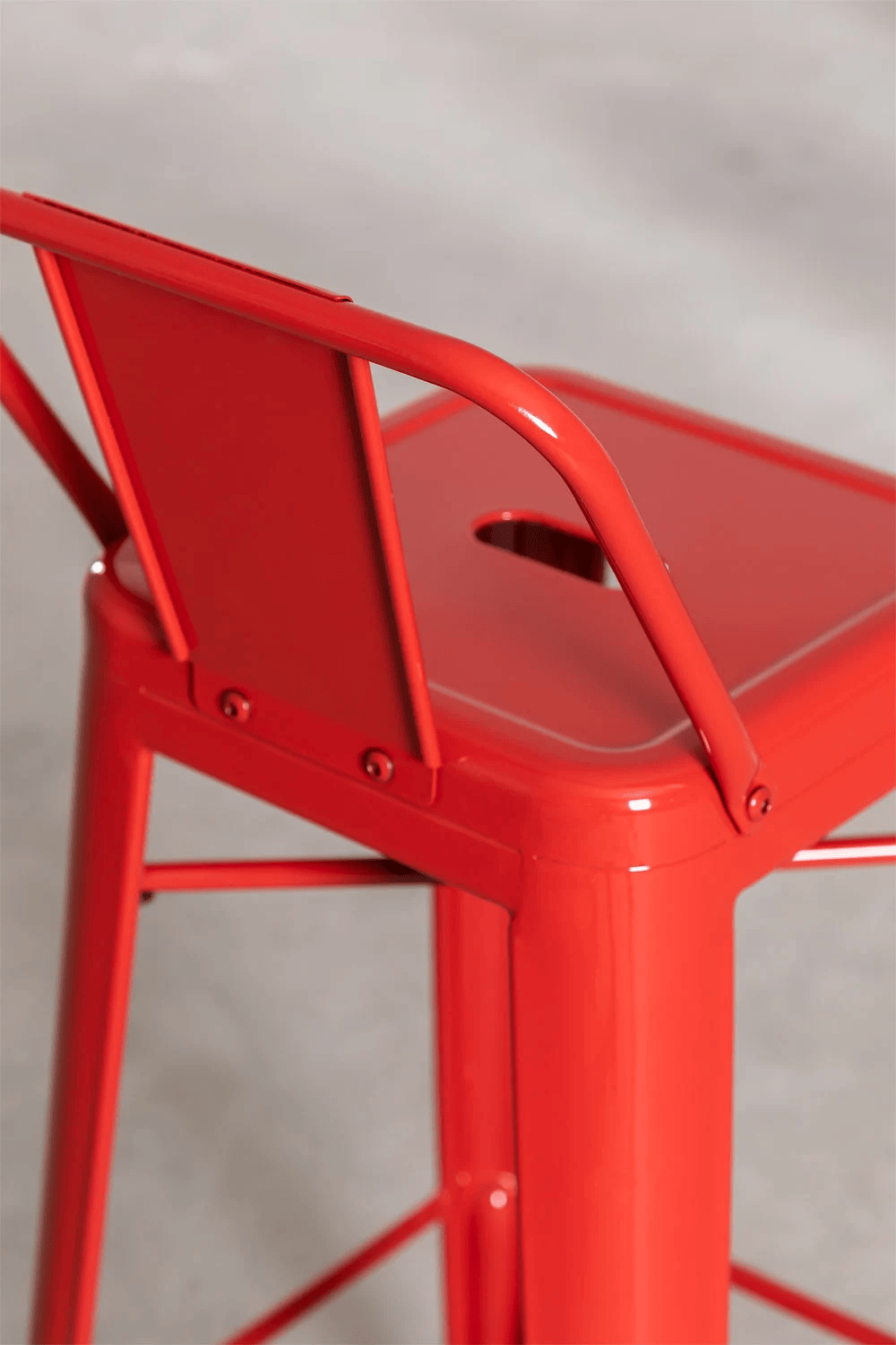 Pack 4 Taburete Tolix 66 Cm Rojas-2