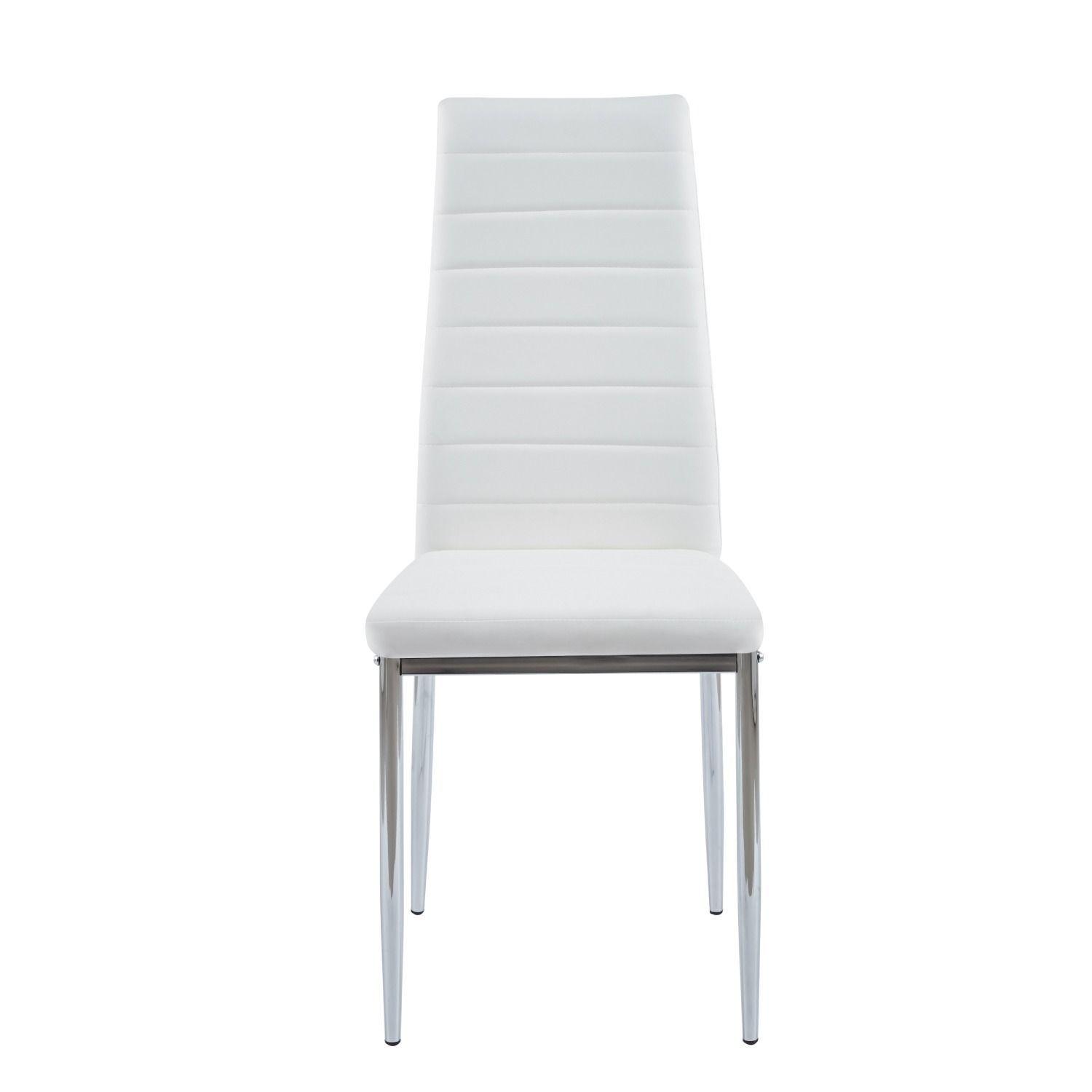 Silla Dining Liana con patas cromadas-0