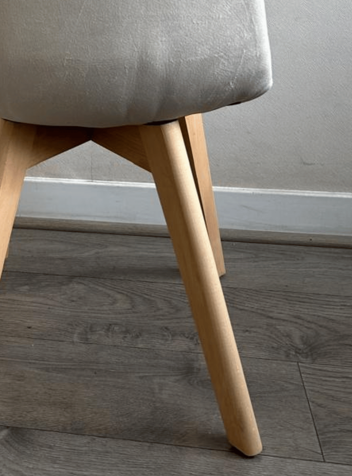 Silla de Comedor Capitone Terciopelo Felpa Acolchada con Patas de Madera Estilo Nordico-7