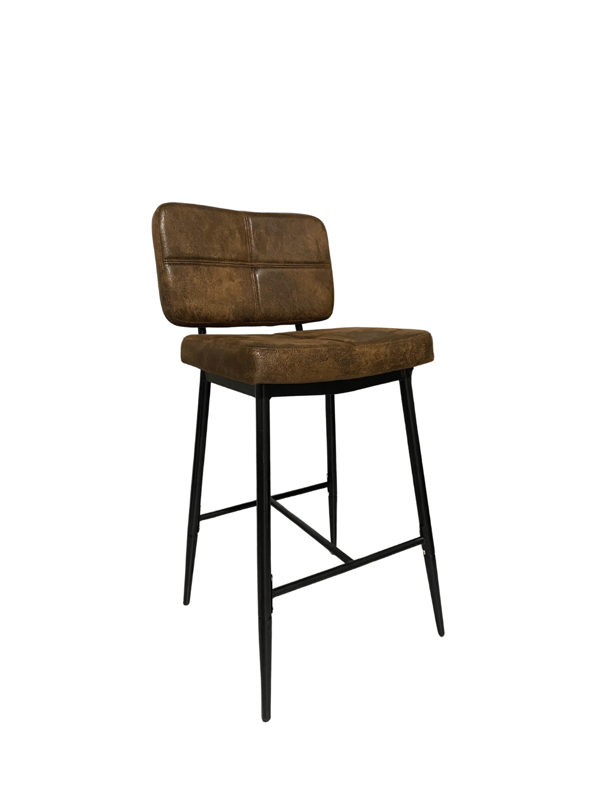 Pack 4 Taburetes Alto Bronx Café Vintage con Patas Metálicas Negras-7