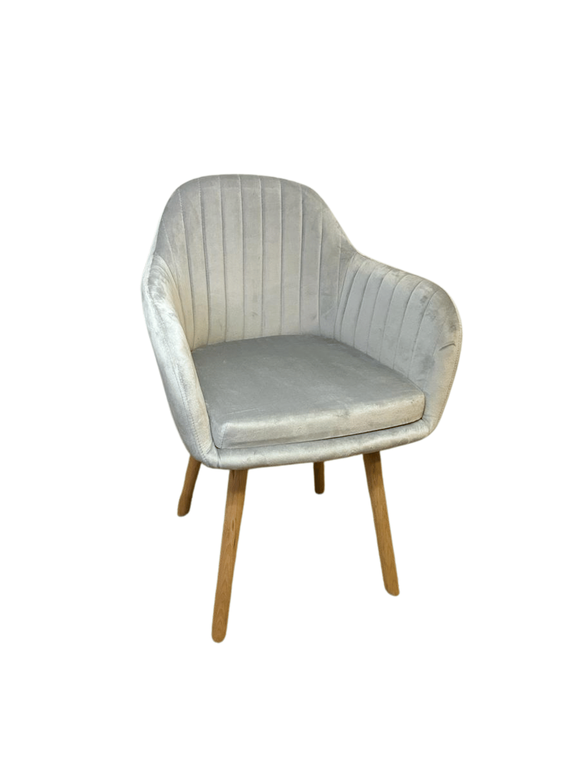  Sitial Poltrona de Terciopelo con Patas de Madera para Living Comedor Dormitori-0
