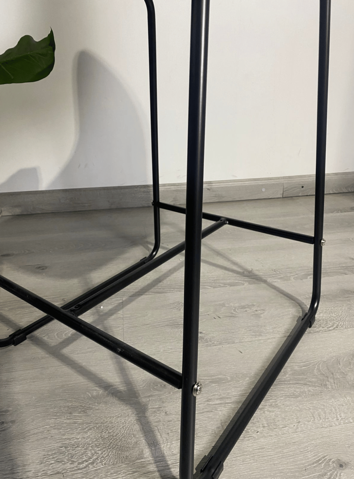 Taburete de Bar Industrial Cuero y Metal 65 cm Burgos-5