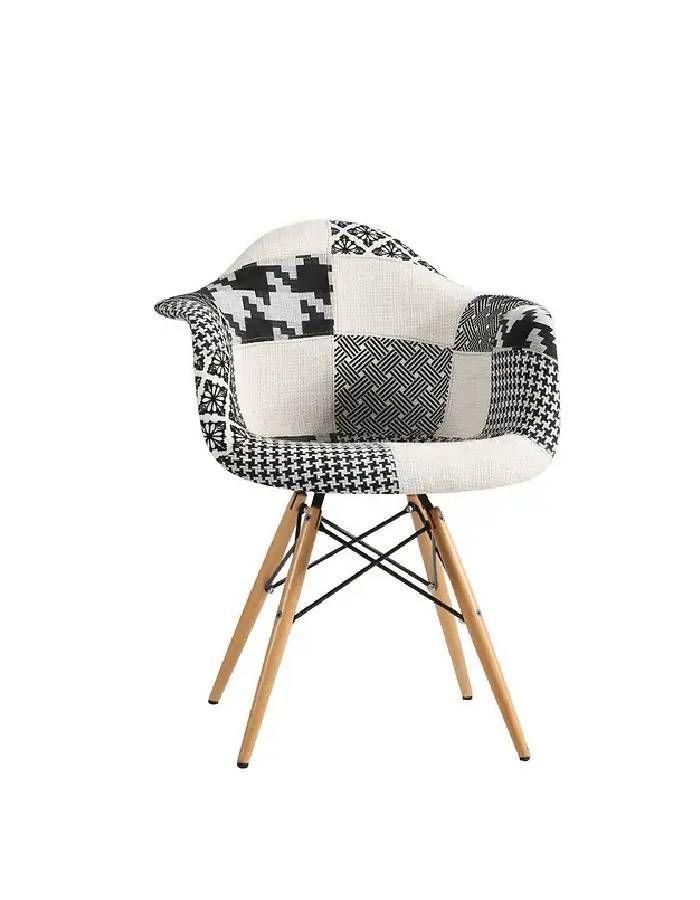 Butaca Eames Patchwork Negra-0