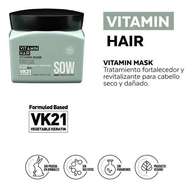 Mascara Sow Vitamin Hair 250ml-3