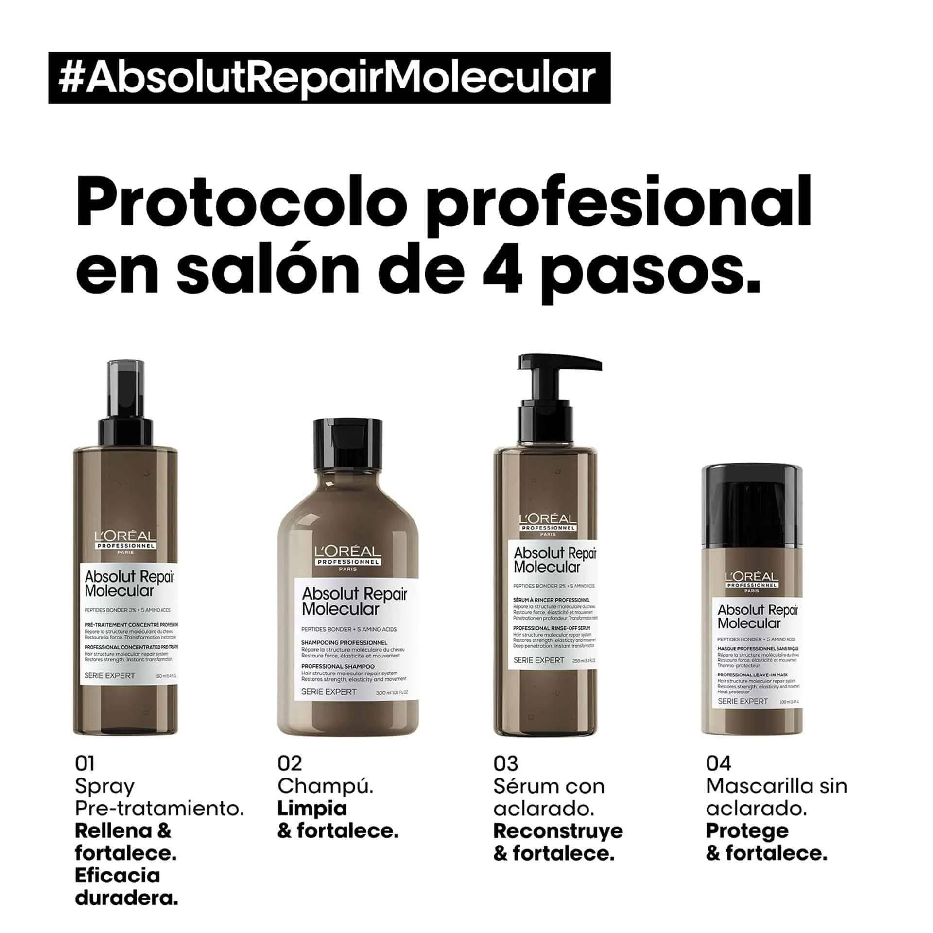 Pre Tratamiento Loreal Absolut Repair Molecular 190ml-3