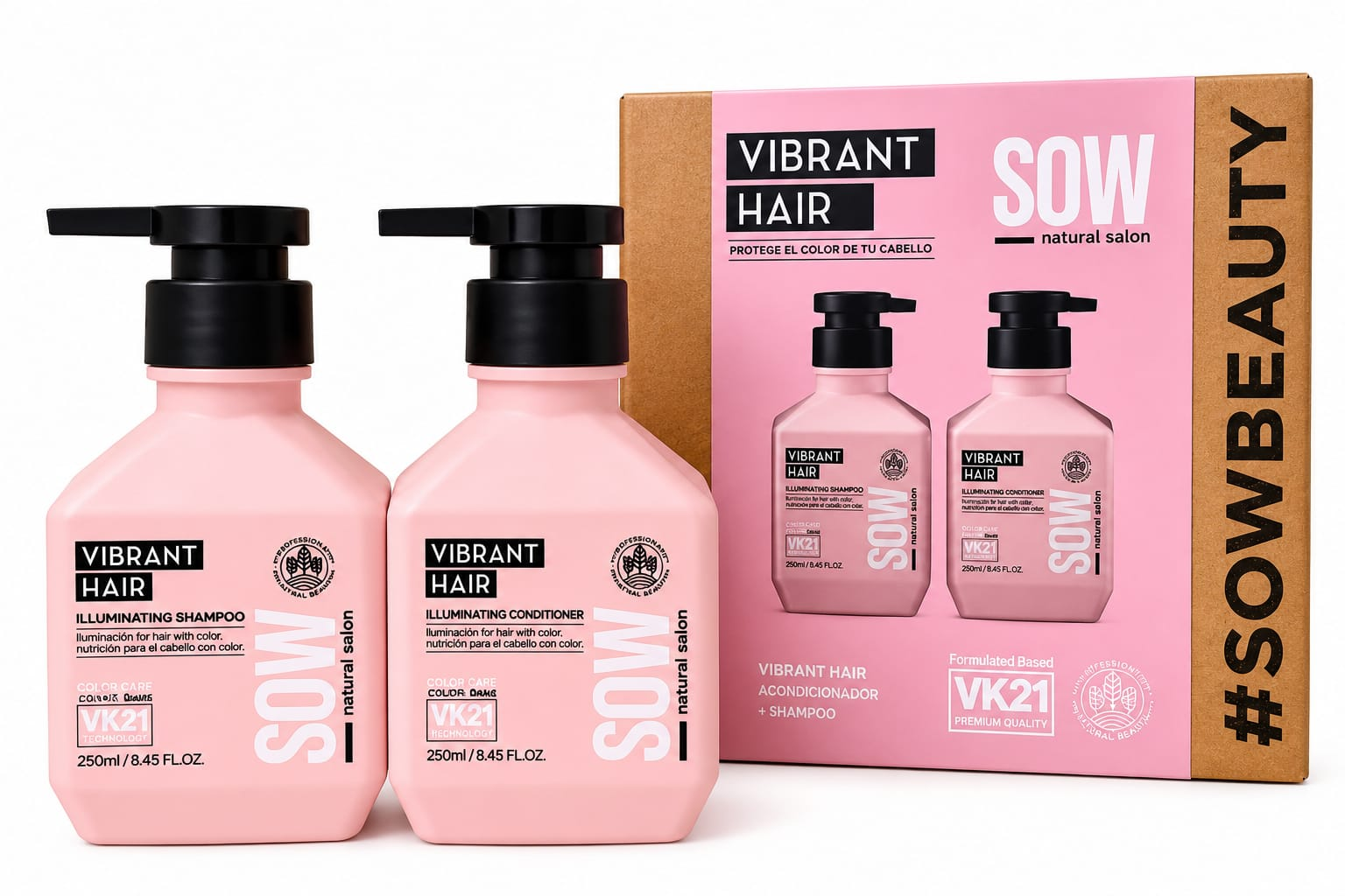 Pack Sow Acondicionador 250ml Shampoo 250ml Illuminating-1