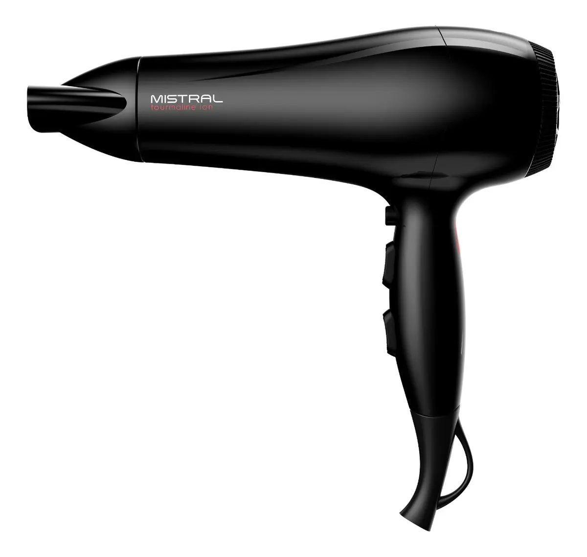 Secador De Pelo Gama Mistral Ceramic Ion Nano Silver 2200w Color Negro-0