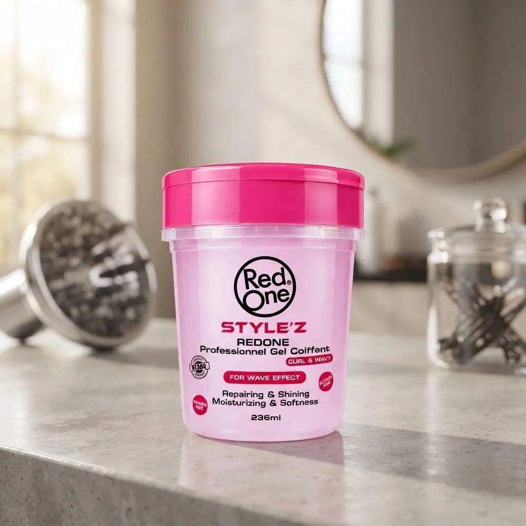 Gel Red One Para Rizos Y Ondulado Pink 236ml-2