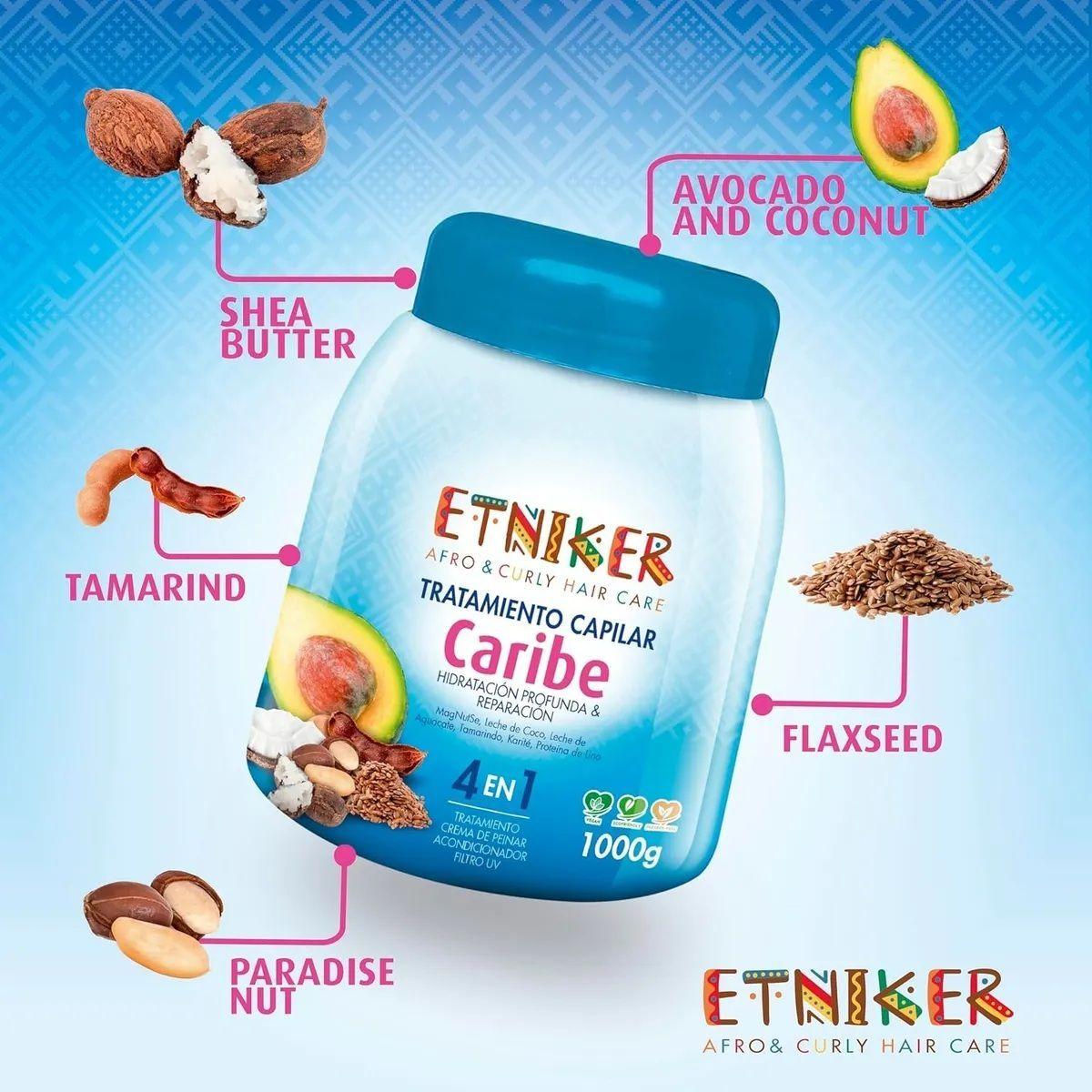 Tratamiento Etniker Hidratación Caribe 1000ml-2