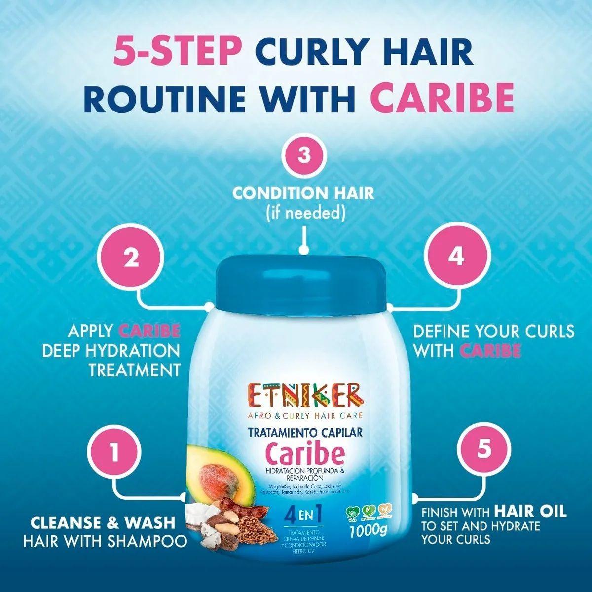 Tratamiento Etniker Hidratación Caribe 1000ml-3