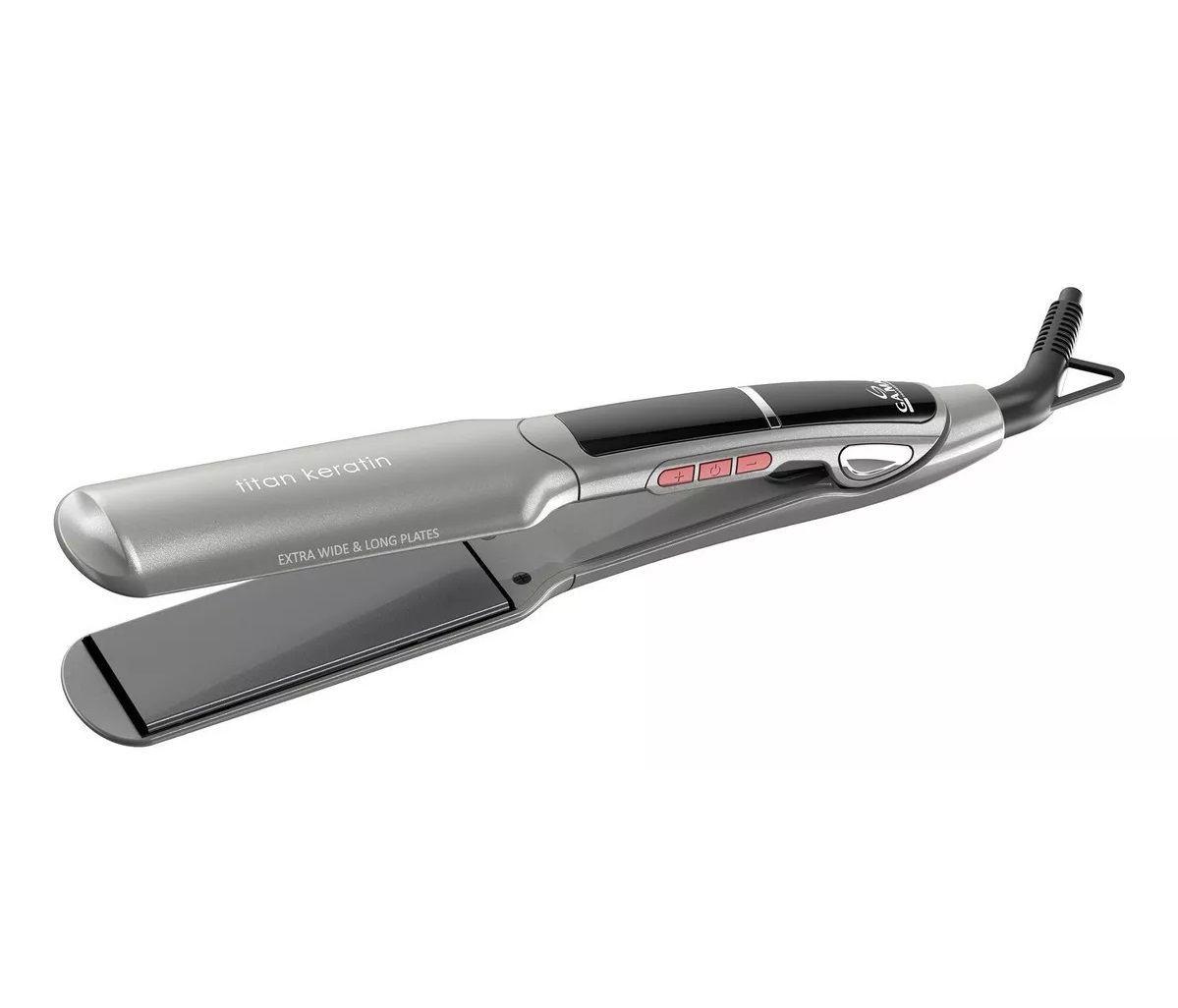 Plancha De Cabello Gama Italy X-wide Digital Titan Keratin-2