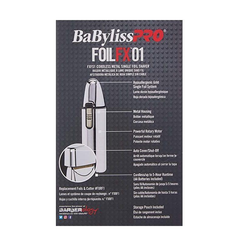 Máquina Babyliss Afeitadora Shaver Fx01 Silver-4