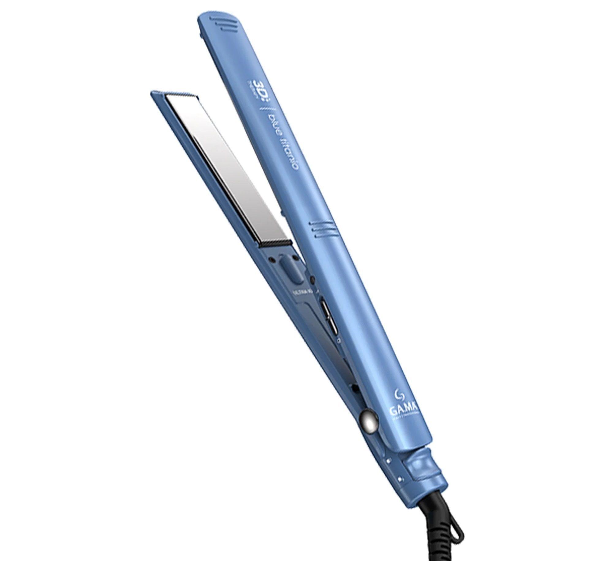Plancha Alisadora Gama Elegance Blue Titanio 3d-2