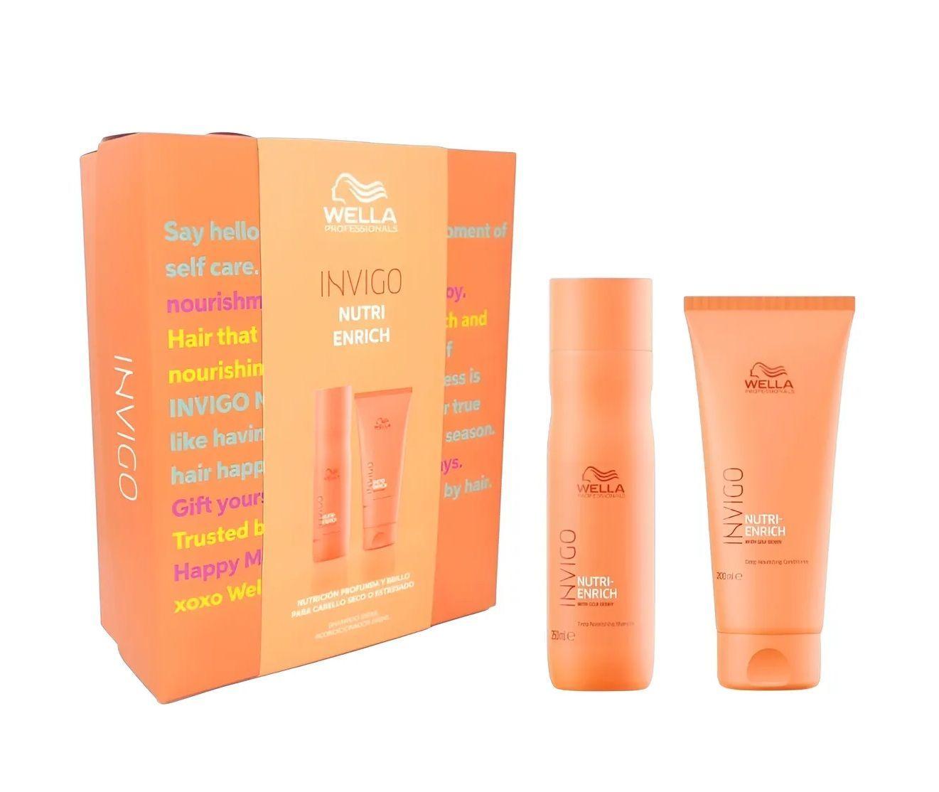 Pack Wella Shampoo 250ml Acondicionador 200ml Enrich-2