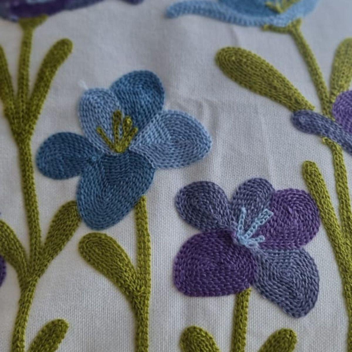 Funda Bordada Moradas Y Celeste Tuilipan 45x42-4