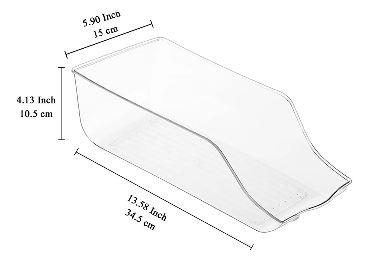 Organizador Acrílico para Refrigerador 34 x 14.5 x 10 cm-2