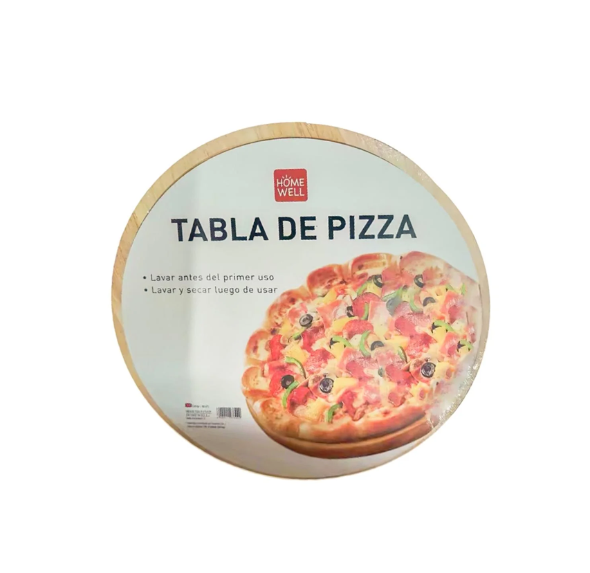 Tabla de Madera Natural para Pizza 29 cm -1