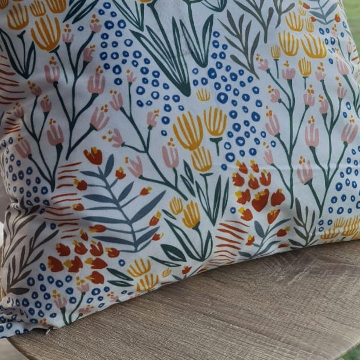 Funda Impresa Flor Tenedor Amarillo 45x42-2