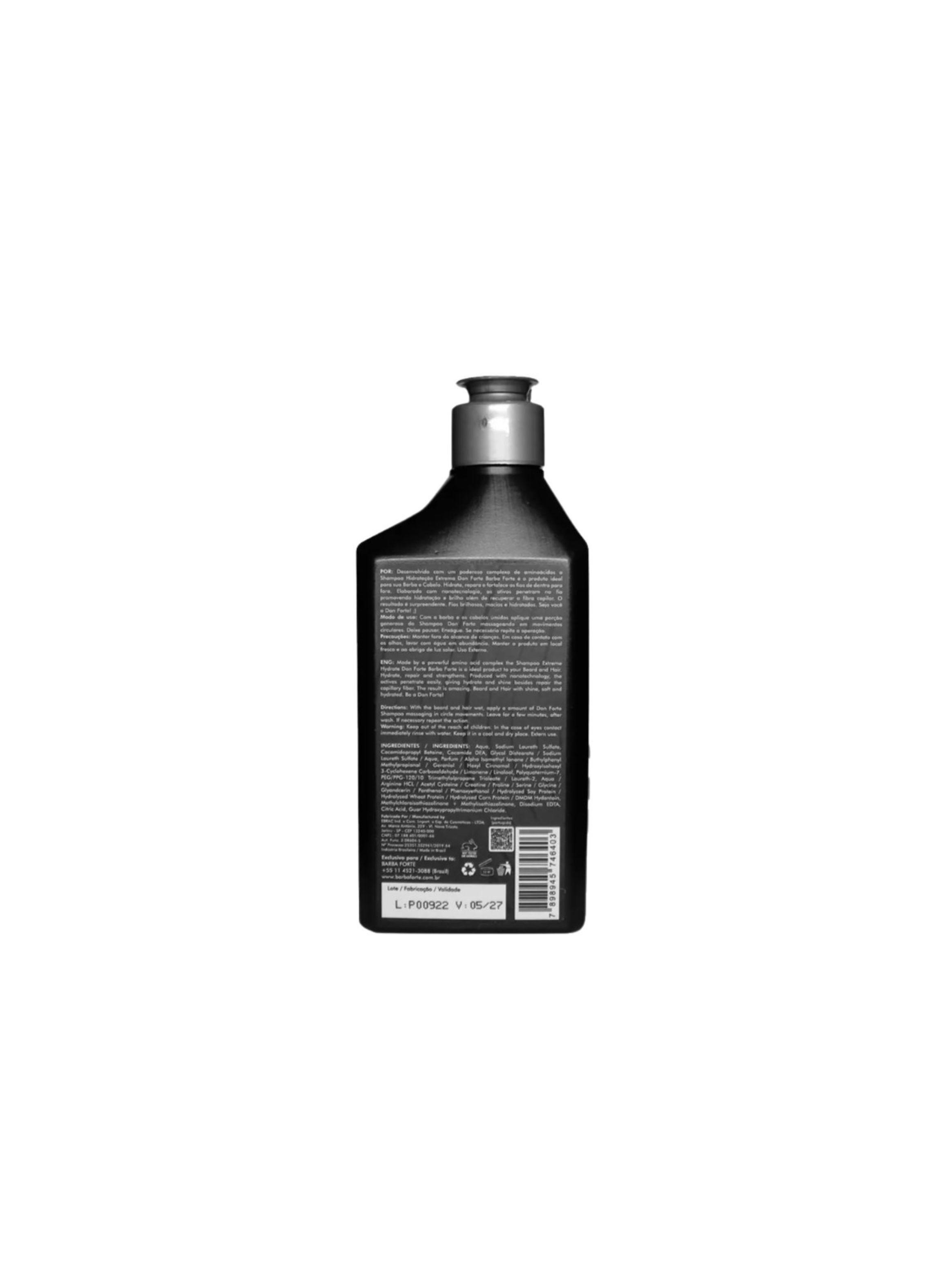 Shampoo Barba Forte Hidratación 250 ml-3