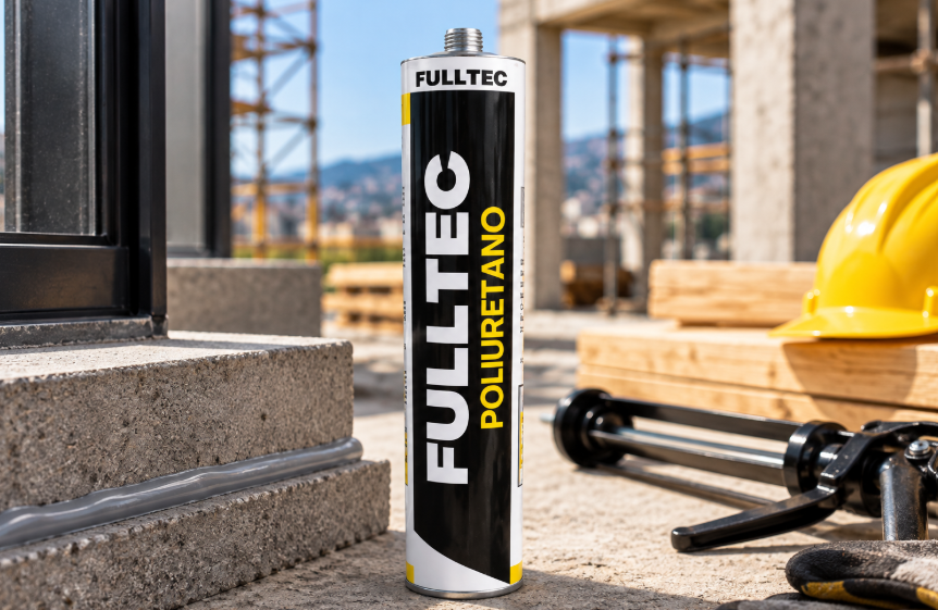 Sellador de Poliuretano Gris 310 Ml Fulltec-0