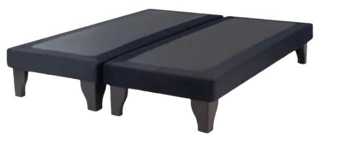 Cama Europea 2 Plazas Decokmas Base Dividida + Respaldo a piso-1