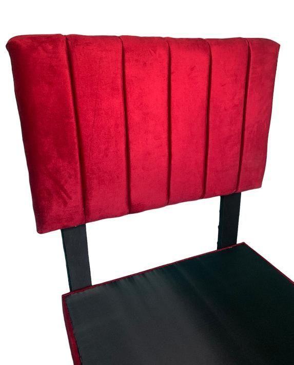 Cama 1 plaza Europea Roja Chile Decokmas, Respaldo en Líneas-4