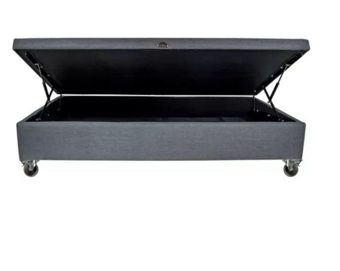 Cama Baúl Abatible DECOKMAS 2 Plazas Apertura Lateral Solo Base Sin Colchón-1