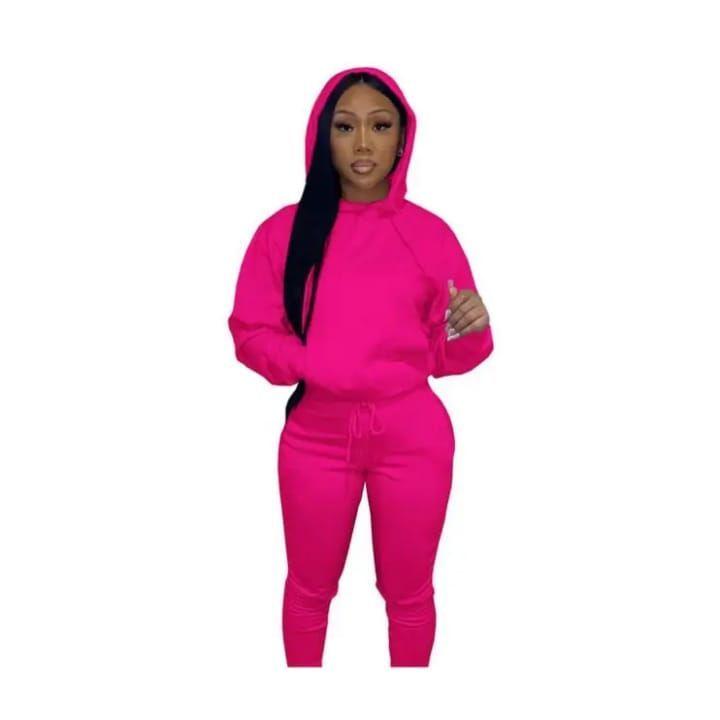 Conjunto Deportivo Mujer Poler n con Capucha y Jogger Gris Casual-0