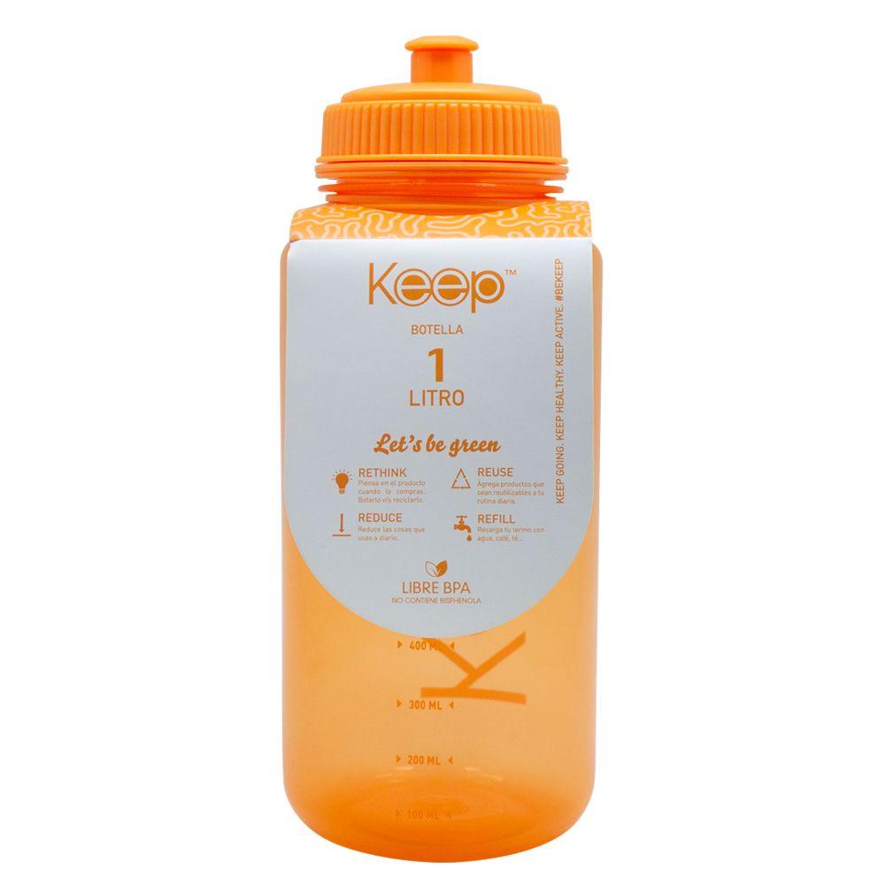 Botella 1Lt Keep -NARANJA-1