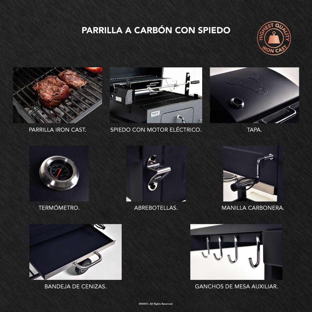 Parrilla a Carbón Con Spiedo-3