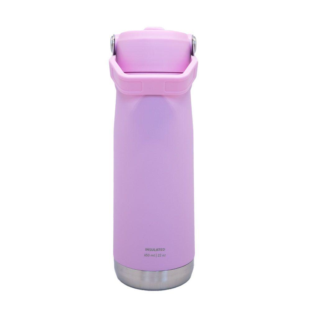 BOTELLA INSULADA CON MANGO 65O ML KEEP - ROSADO-2