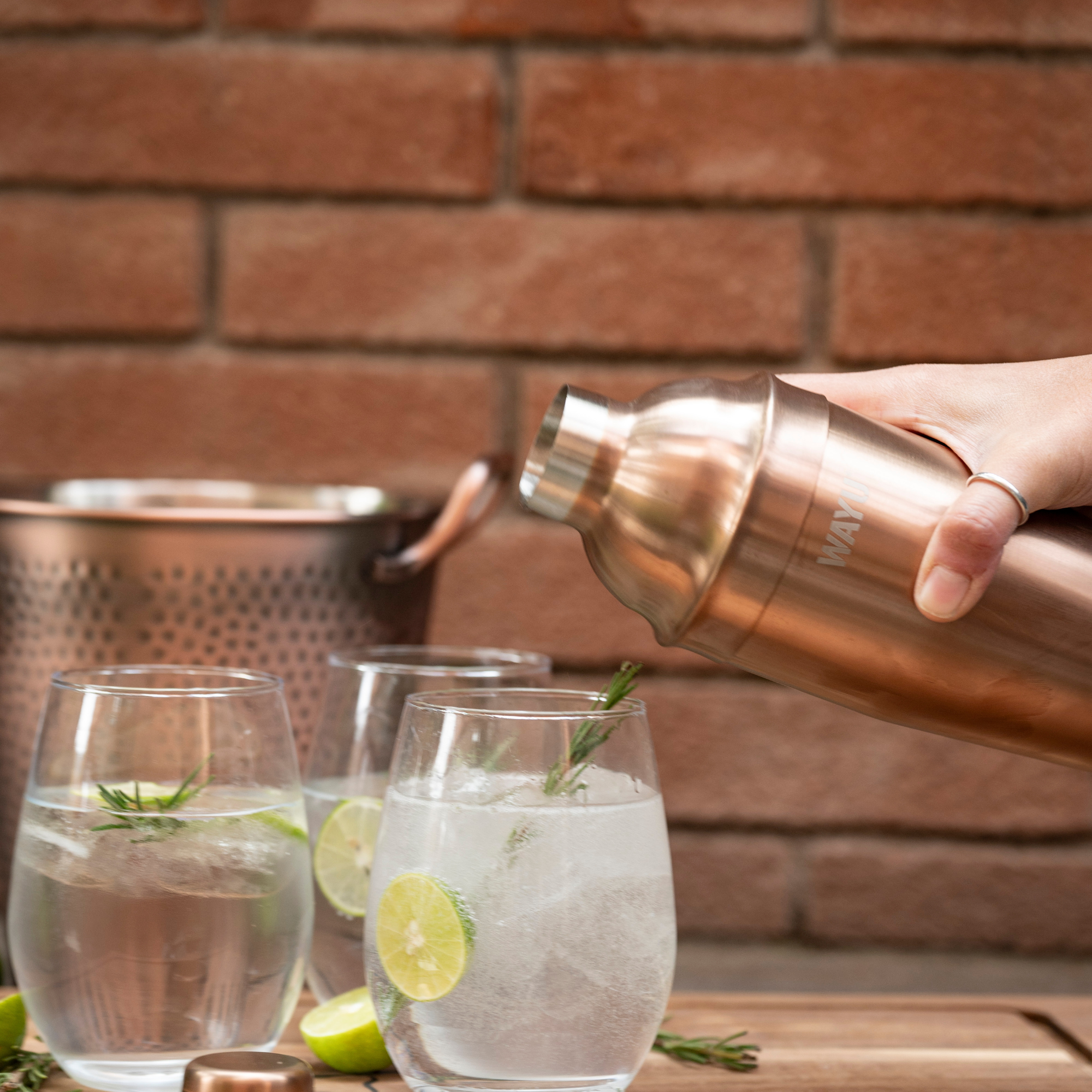 Coctelera 750 ml Copper Line Wayu-3