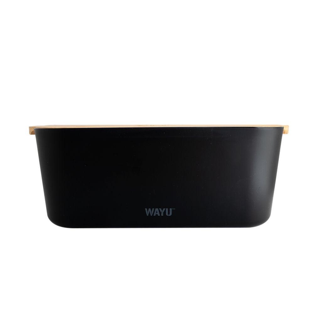 Panera Con Tapa De Madera Bamboo Wayu-2