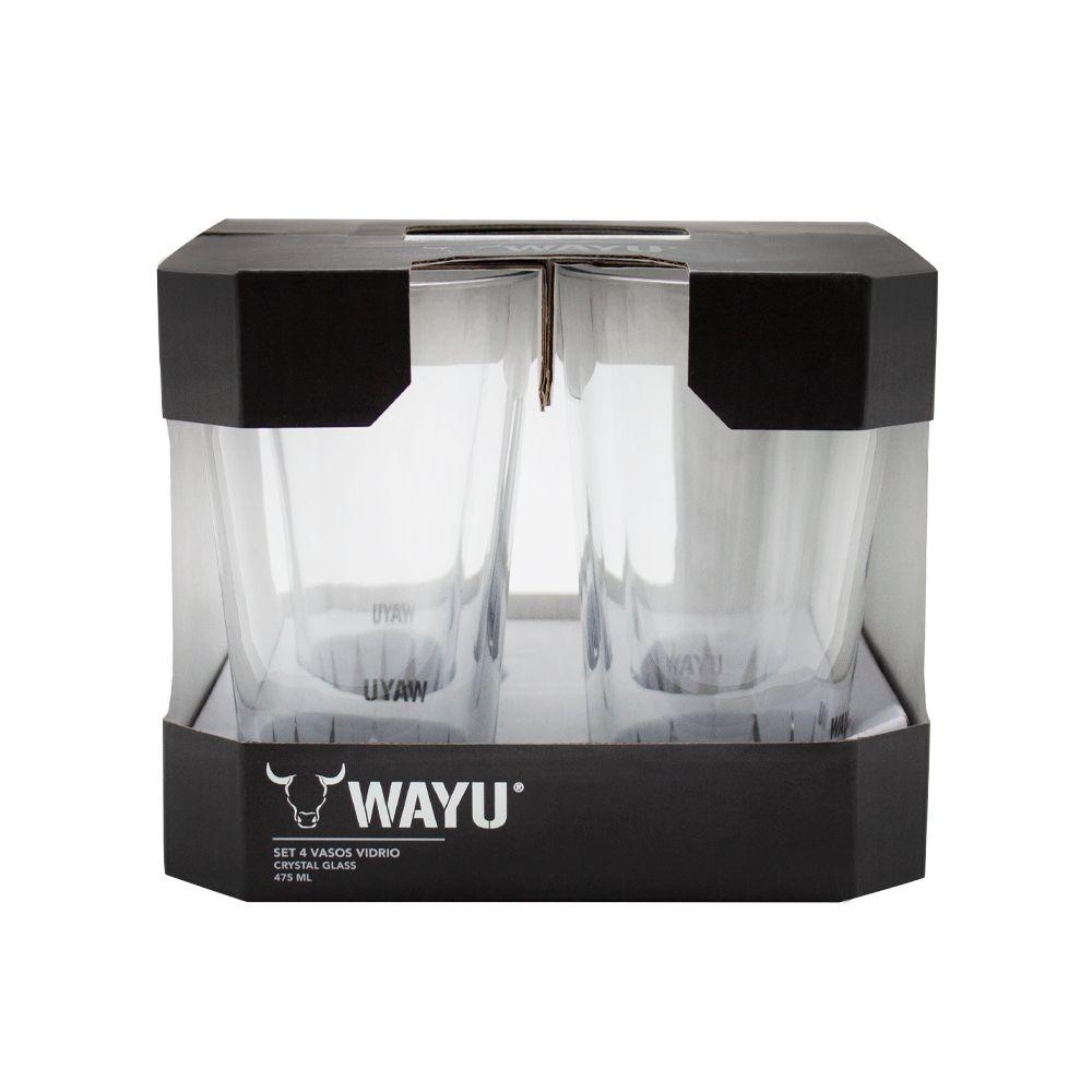 Set 4 Vasos Vidrio Wayu-2