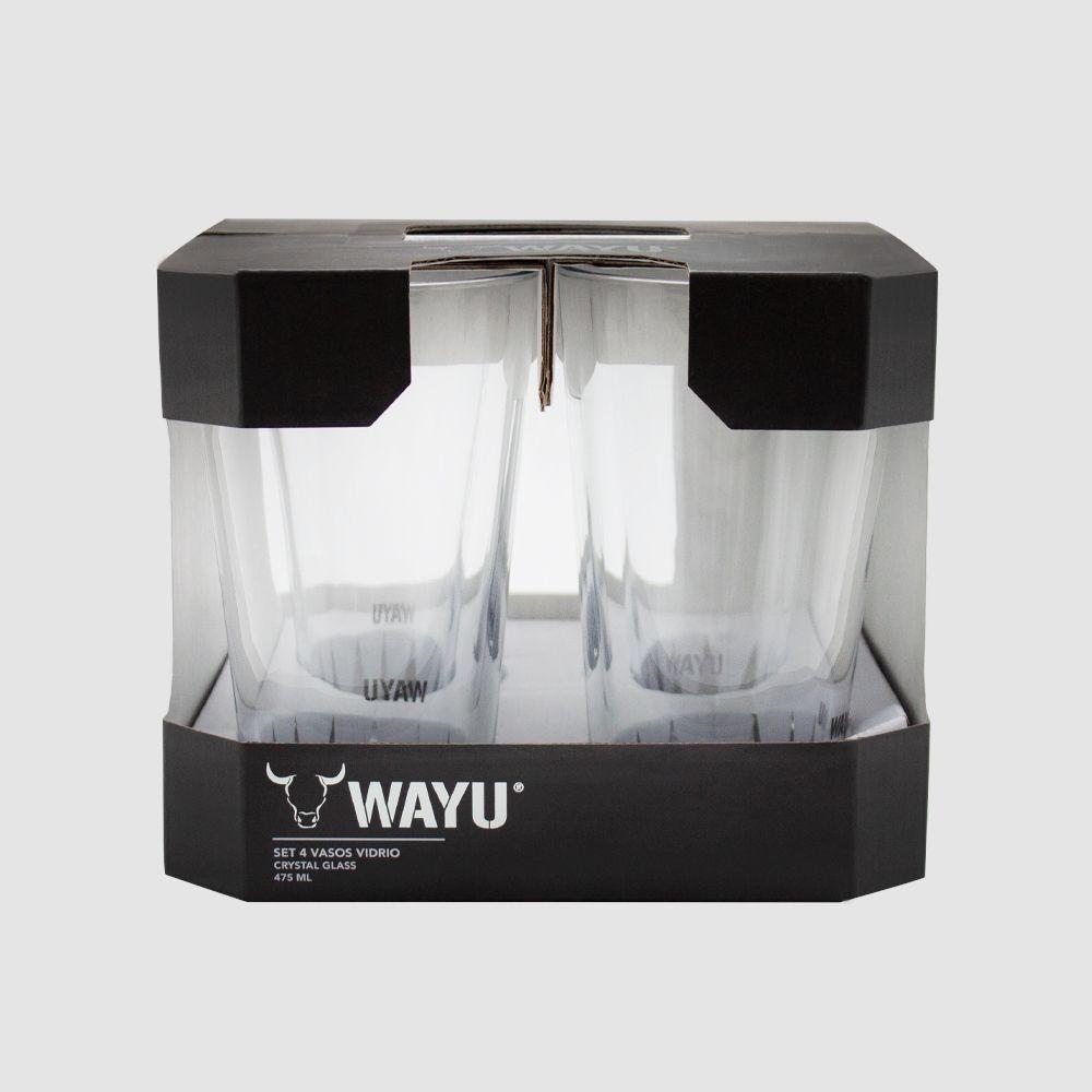 Set 4 Vasos Vidrio Wayu-2