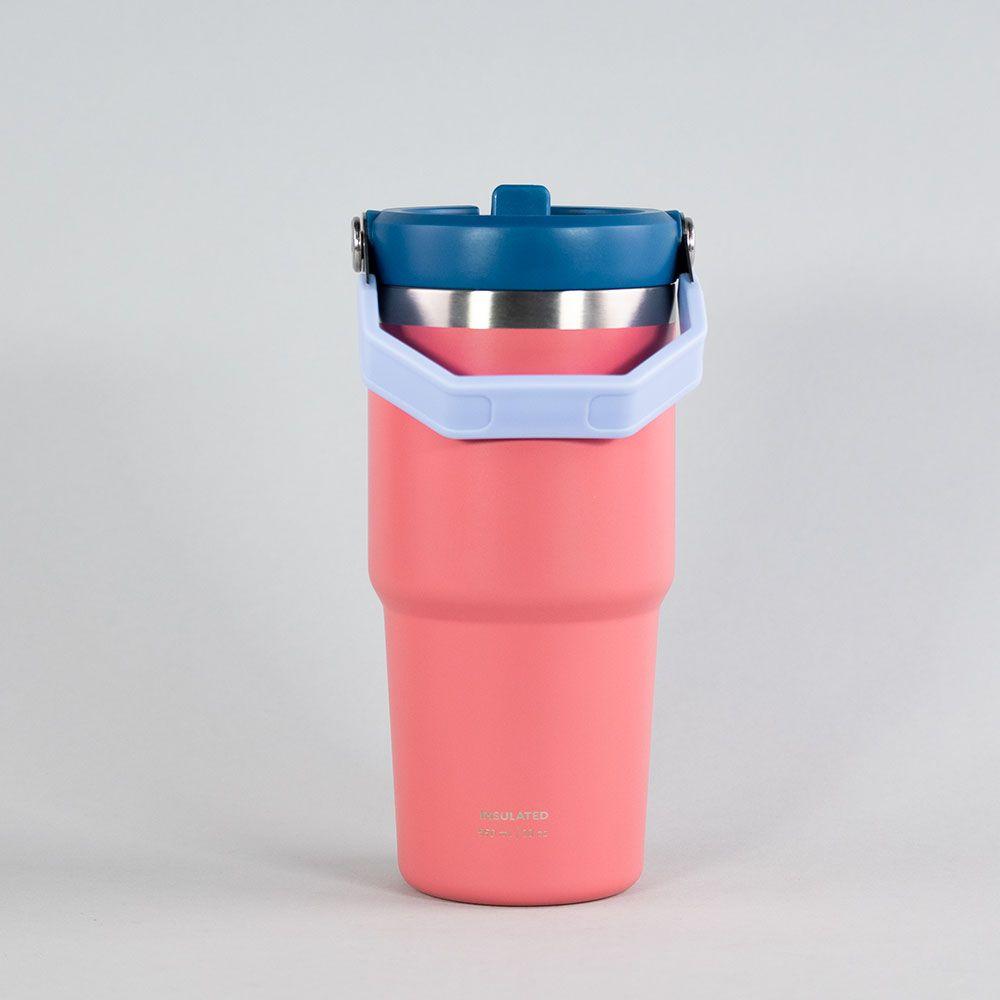 BOTELLA INSULADA CON MANGO 590ML FLASK KEEP CORAL-2