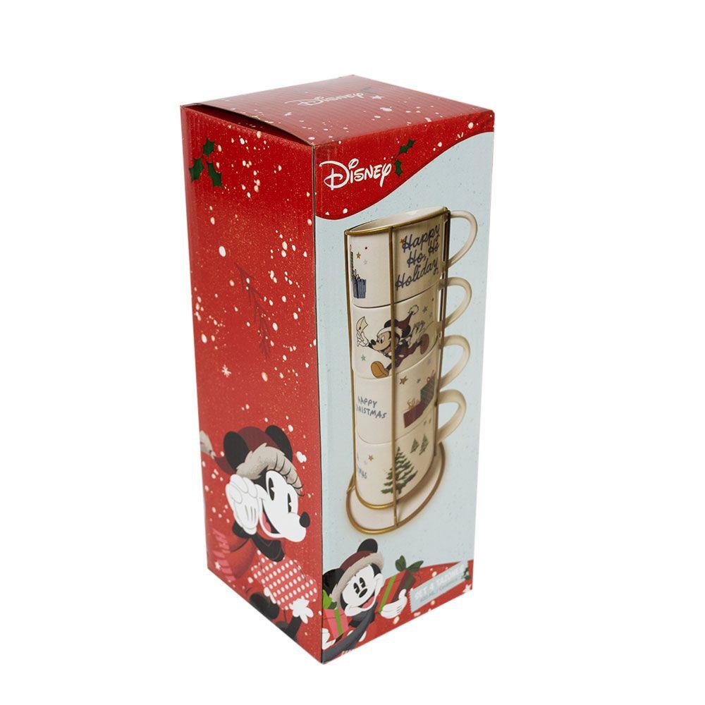 SET 4 TAZONES NAVIDAD DISNEY CLASSIC-3