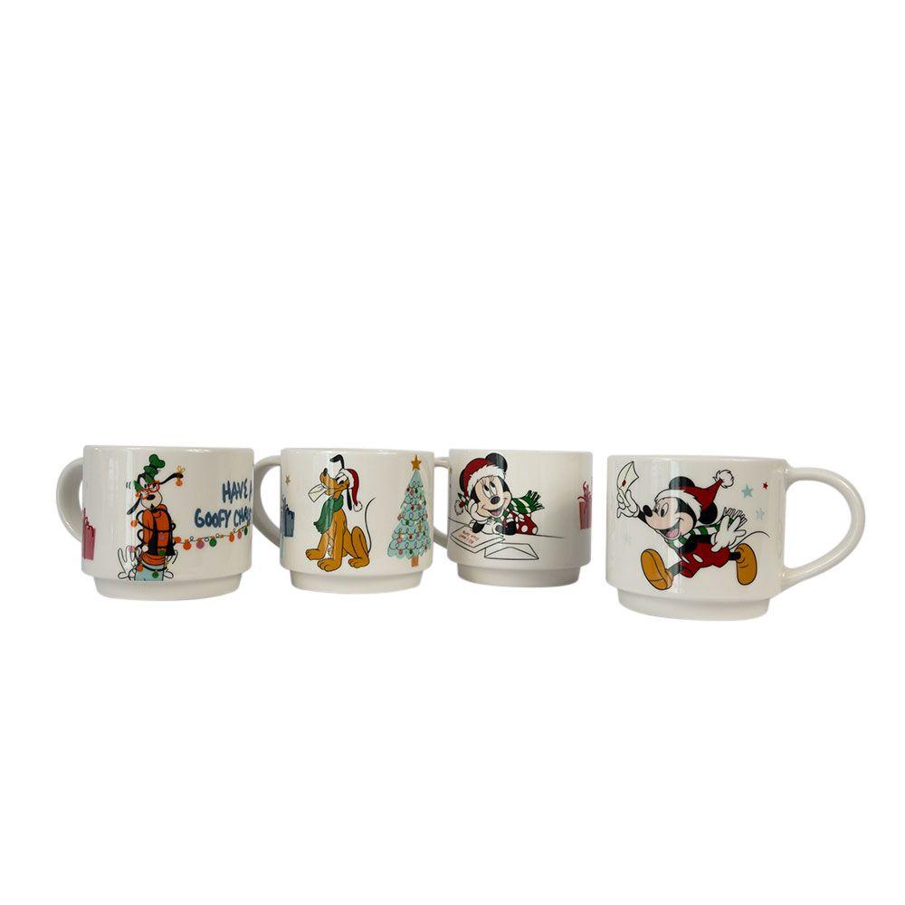 SET 4 TAZONES NAVIDAD DISNEY CLASSIC-4