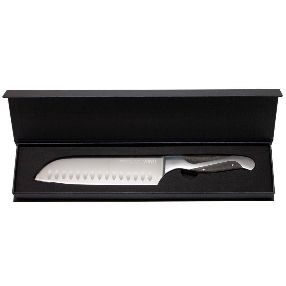 Cuchillo Santoku Black Edition Wayu-2