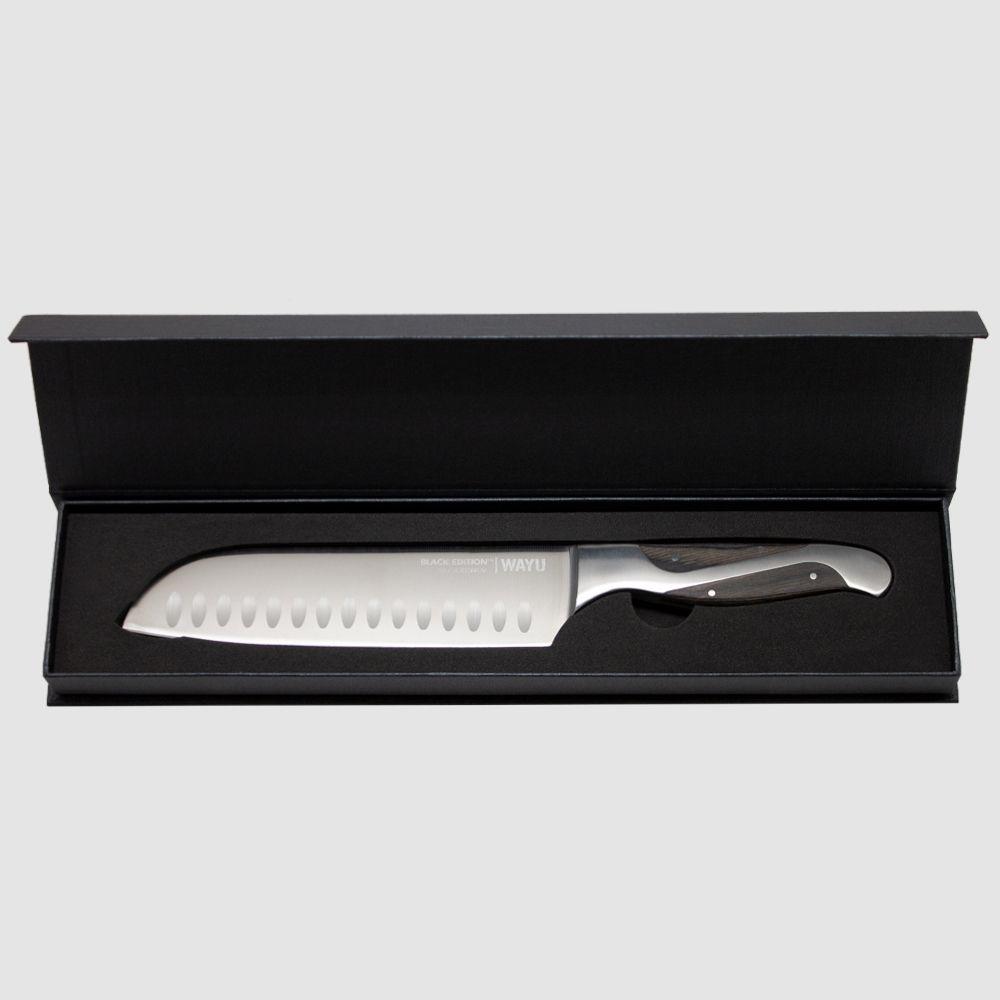 Cuchillo Santoku Black Edition Wayu-3